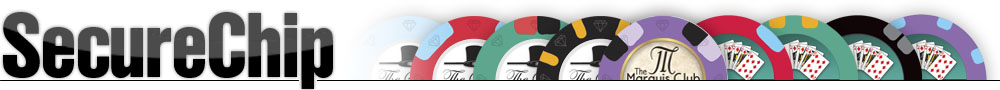 Casino chips and Securechip logo