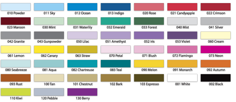 Securechip color swatches